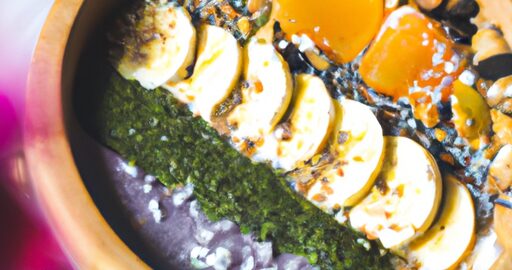 Veganský ovocný smoothie bowl