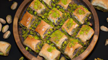 Baklava s pistáciemi a mandlí