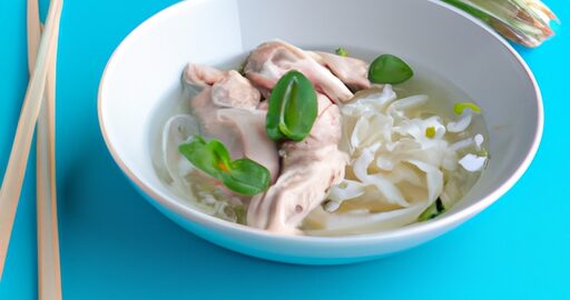 Zeleninové pho s hovězím masem.