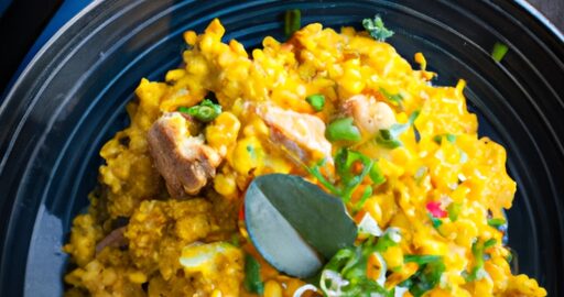 Rizoto se špenátem a houbami