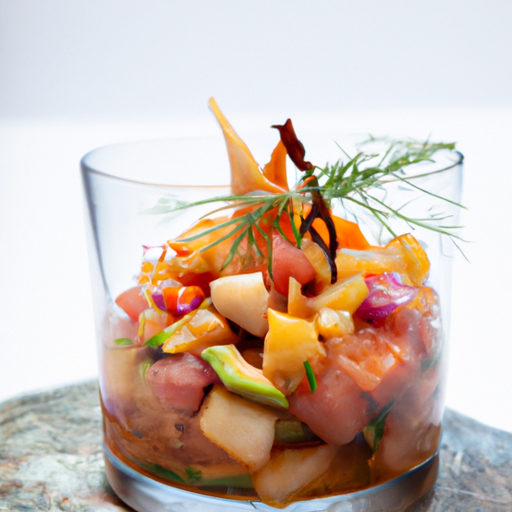 Ceviche“ z čerstvého mořského pokrmu
