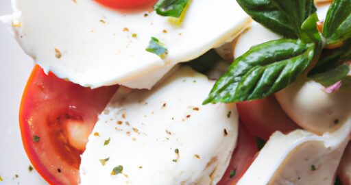 Italský salát s mozzarellou a rajčaty