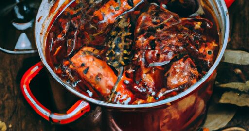 Hovězí Bourguignon with red wine