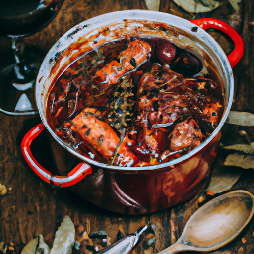 Hovězí Bourguignon with red wine