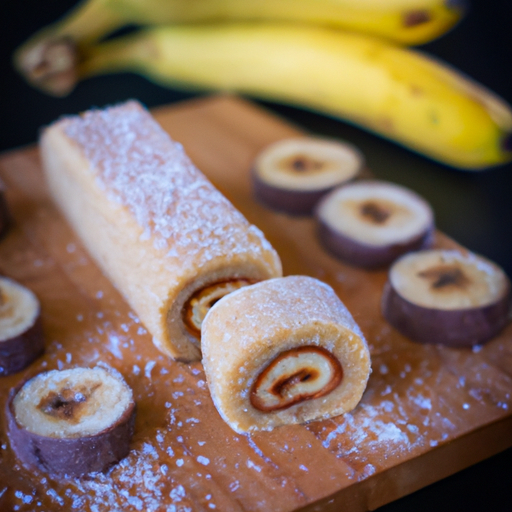 Bananové rolády s kokosem