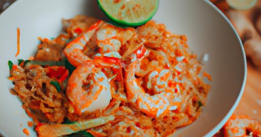 Indonéské nudle s krevetami