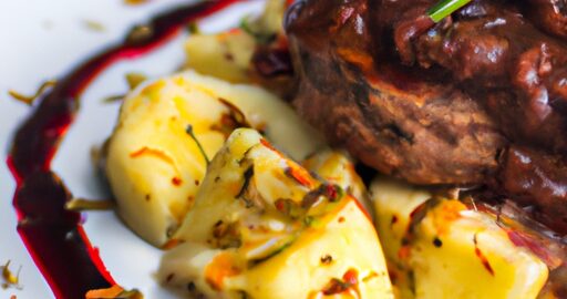 Kuřecí steak s pestem a bramborovým pyré.