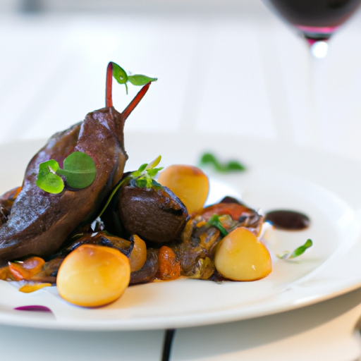 Kuře ve vínu a smetaně