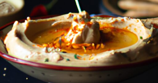 Mrkevový hummus s harissou