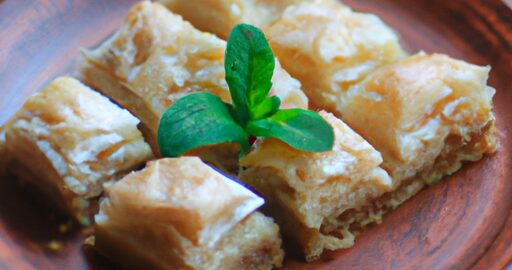 Baklava s medem a oříšky