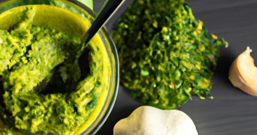 Italský pesto těstoviny s luštěninami.