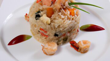 Brazilský krevetový pokrm s rýží