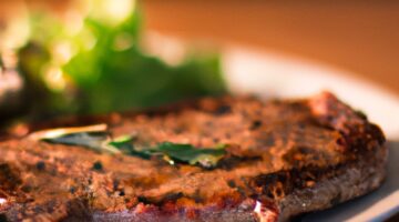 Přírodní steak s bylinkovou omáčkou