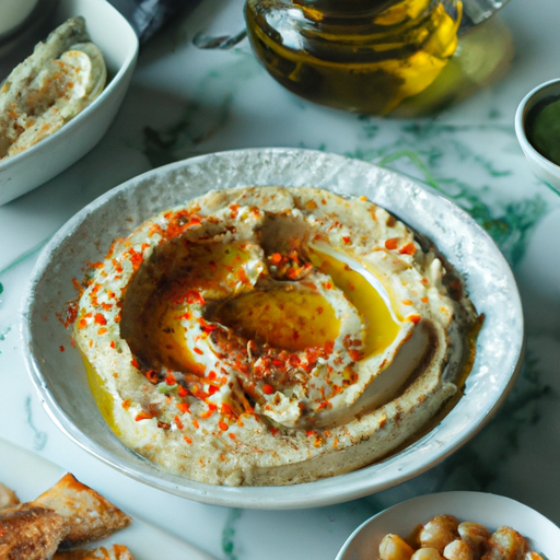 Hummus se sýrem Feta