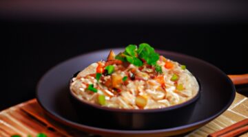 Kokosový rýže s kuřecím masem