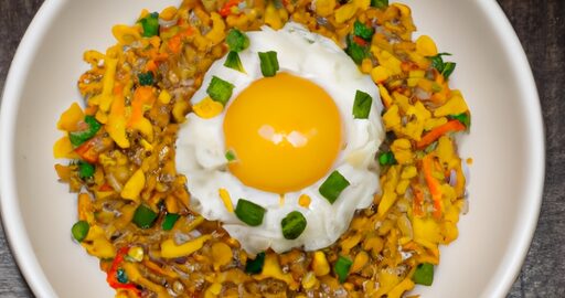 Nasi Goreng“ – smažená rýže s kousky masa