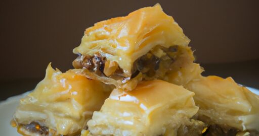 Baklava s vlašskými ořechy.