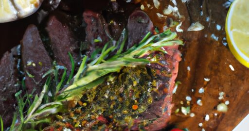 Asado s chimichurri marinádou.