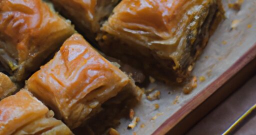 Baklava s ořechy a skořicí