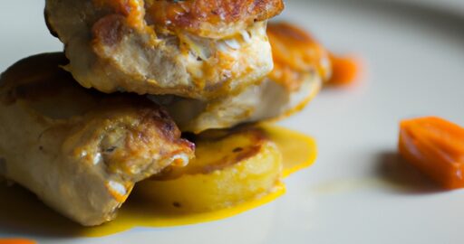 Kuřecí provensálský plátek se sýrem.