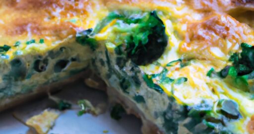 Brokolicový quiche s ricottou.