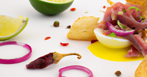 Ceviche z lososa;text-pasivní