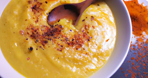 Dhal s mrkví a kokosovým mlékem.