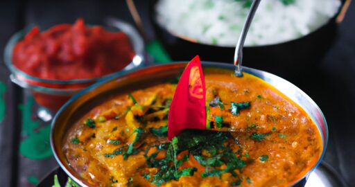 Masala v kostce s kuřecím.