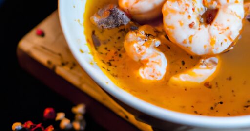 Bouillabaisse s krutóny a rouille