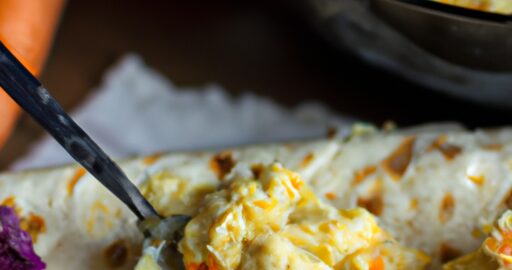 Jablečný chutný naan plněný okurkou.