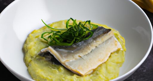 Zelený kari s rybou