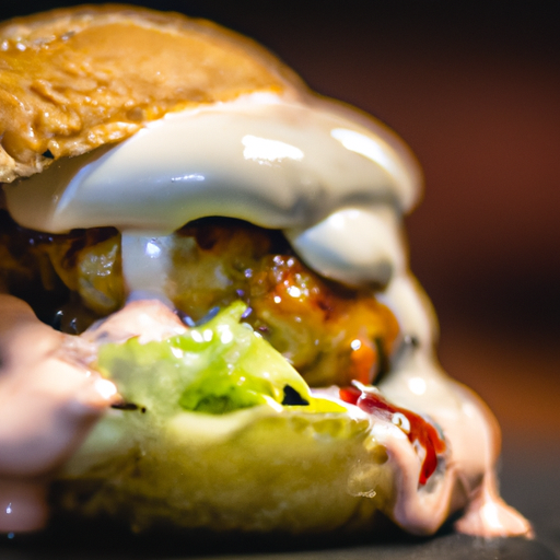 Grilovaný kuřecí burger s čedarem