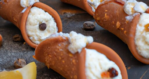 Cannoli s kandovaným ovocem a ricottou