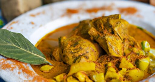 Zelený kari kuřecí.