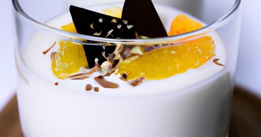 Jahodový jogurt s mátou