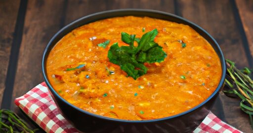 Kari z červené čočky s mangem