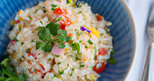 Ryžový salát s cizrna