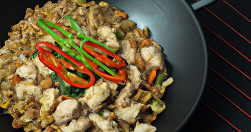 Jednoduchý thajský zeleninový wok