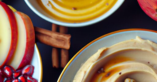 Hummus s granátovým jablkem a piniovými oříšky