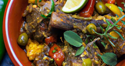 Jehněčí Tajine s kořením.