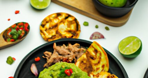 Kuřecí arepas s guacamolem.