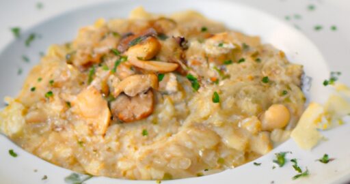 Parmezánový risotto s hříbky