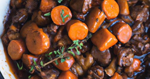 Hovězí Bourguignonne s karotkami