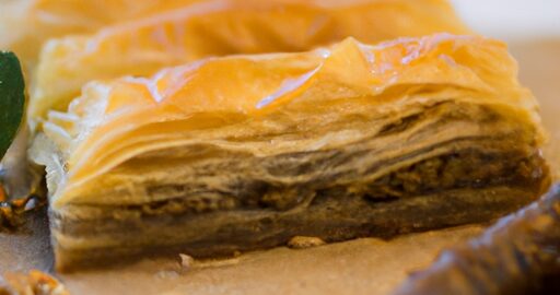 Lepší baklava s oříšky.