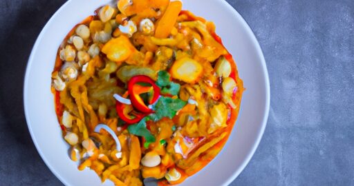 Omáčka kacang snaživých smažených nudlí.