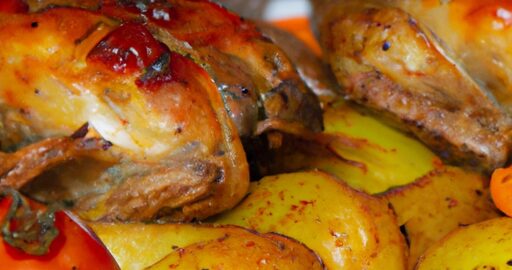 Pečené kuře s medovou glazurou.