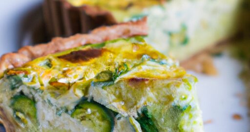 Brokolicová quiche s tofu plátky