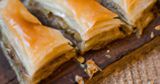 Baklava s hroznovými oříšky