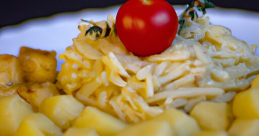 Halušky z batátu a říčního kapra