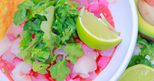 Ceviche z červeného okouna.